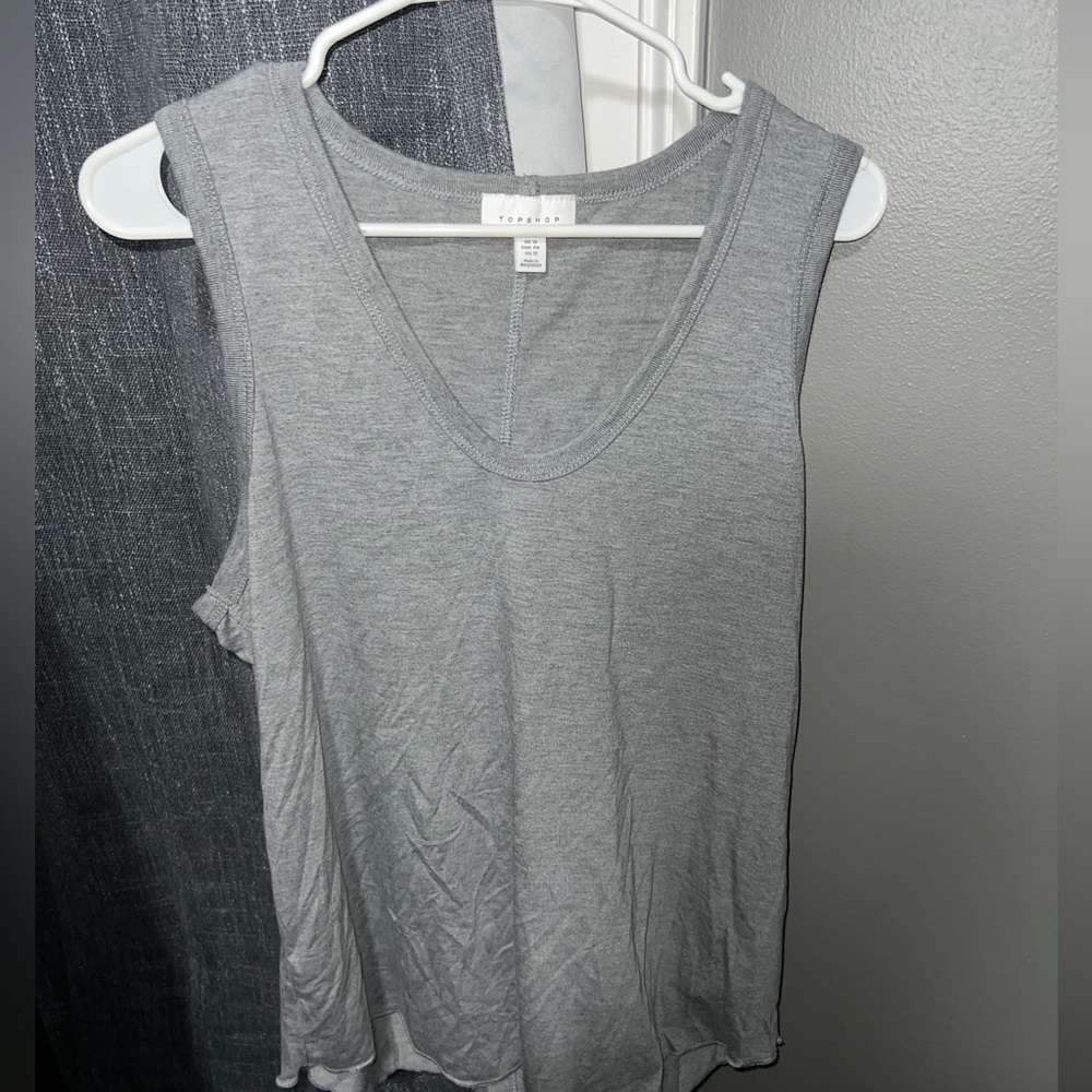 Top Shop gray tank